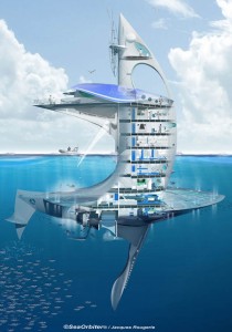 Jacques Rougerie concept for SeaOrbiter